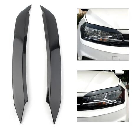 Vw Polo Mk6 2019+ Far Kaşı Piano Black Kaş Parlak Siyah
