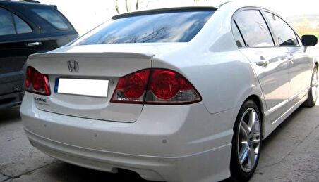 Honda Civic FD6 Cam Üstü Spoiler Pianoblack 2006-2011