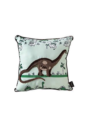Punch İşlemeli Bebek Çocuk Odası Tekli Dekoratif Özel Tasarım Kırlent 35x35 cm İç Dolgulu