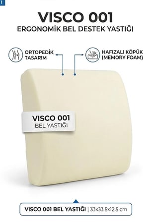 visco Medikal / Ortopedik Bel Yastığı kılıfsız 