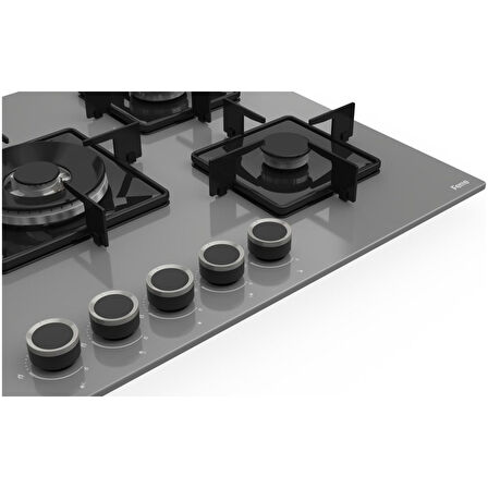 Ferre Ss Serisi Gri 5 Gözlü Ankastre Set ( QBL62CPR-SS038-D082 )