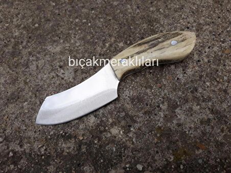 El İşçiliği Küçük Av Bıçağı 16 CM-Geyik Boynuzu Sap