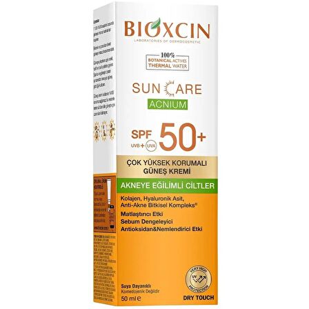 Bioxcin Sun Care Çok Yüksek Korumalı Akneye Eğilimli Ciltler İçin Güneş Kremi Spf 50+ 50 ml