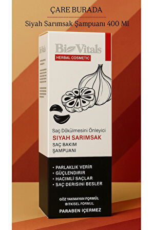 Biovitals - Önleyici Siyah Sarımsak Şampuanı 400 Ml