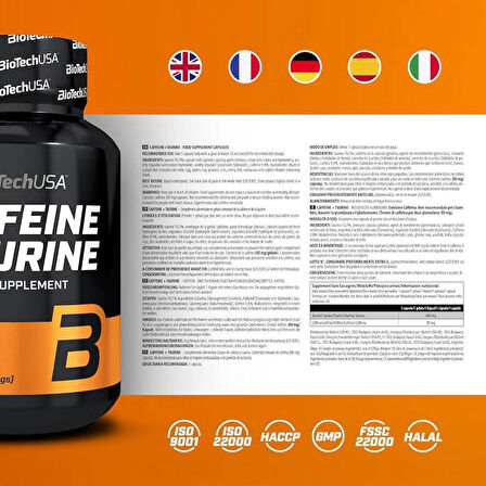 BioTech USA Caffeine + Taurine 60 caps