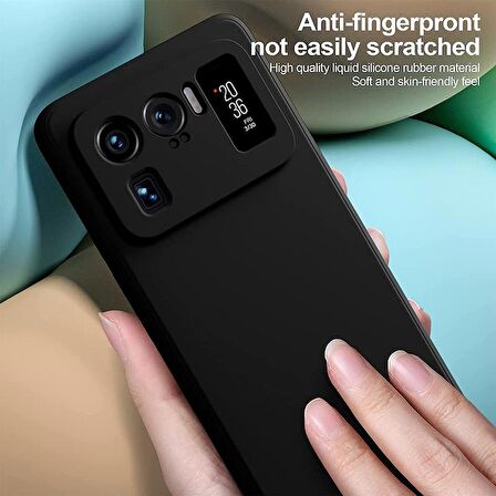 Xiaomi Mi 11 Ultra Kılıf 3D Kamera Korumalı Fit Kalıp Soft Silikon Şık Liquid Case