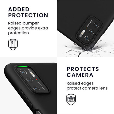 Xiaomi Poco M3 Pro Kılıf Kamera Koruma Çıkıntılı Fit Kalıp Soft Silikon Şık Liquid Case