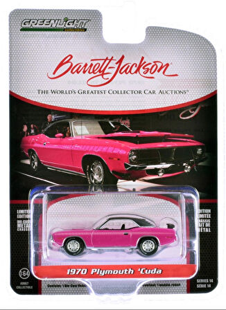 Greenlight Barrett-Jackson 1970 Plymouth ’Cuda Pembe  (1:64 Ölçek)