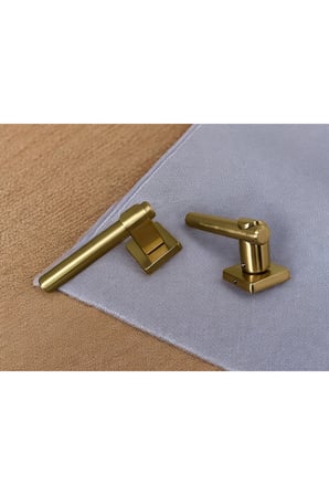 Dem ZK60 Mat Skoç Titanyum Kare Rozetli Oda Kapı Kolu 1 Takım