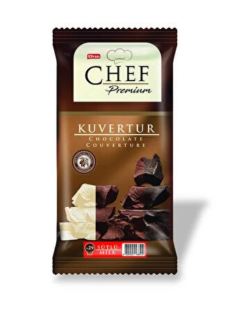 Chef Premium Yüzde 29 Sütlü Mini Kuvertür 200 Gr. (1Adet)