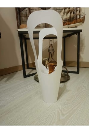 50 Adet Buket ve Saksı Çiçek taşıma için Beyaz Lüks Çanta