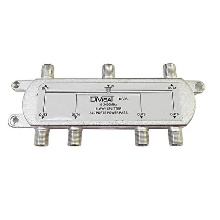Divisat 1 Giriş 6 Çıkış 1/6 Splitter 5-2400