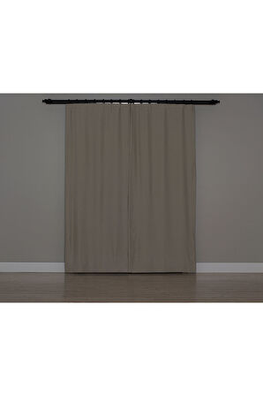 Gauze Fabric Design Blackout AÇIK GRI KARARTMA ÖZELLİKLİ FON PERDE 100 x 260