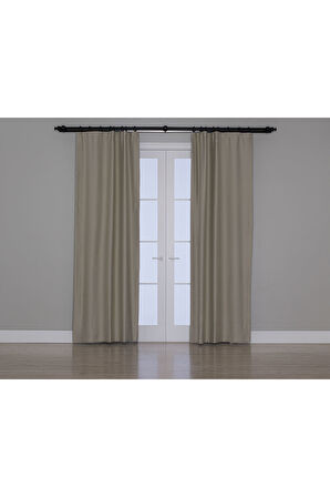 Gauze Fabric Design Blackout AÇIK GRI KARARTMA ÖZELLİKLİ FON PERDE 200 x 260