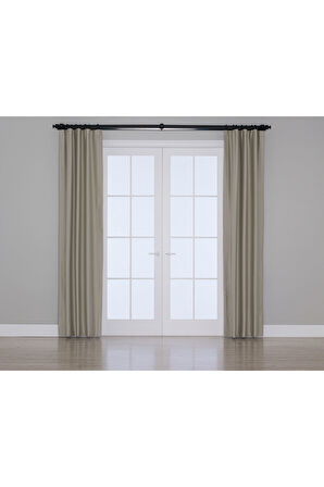 Gauze Fabric Design Blackout AÇIK GRI KARARTMA ÖZELLİKLİ FON PERDE 250 x 270