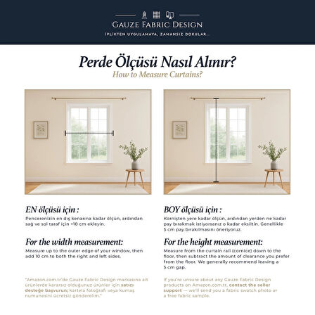 Gauze Fabric Design Blackout İndigo KARARTMA ÖZELLİKLİ FON PERDE 100 x 270