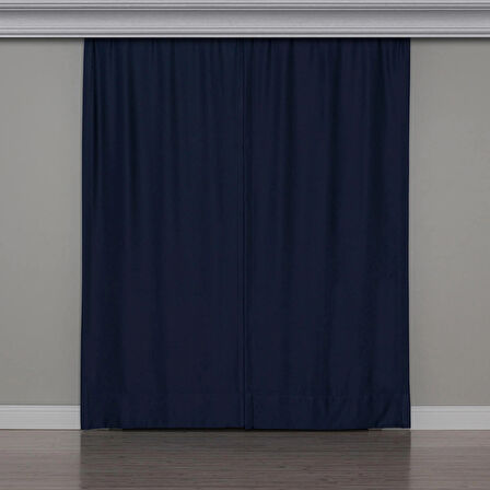 Gauze Fabric Design Blackout İndigo KARARTMA ÖZELLİKLİ FON PERDE 100 x 260