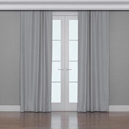 Gauze Fabric Design Blackout Taş Rengi KARARTMA ÖZELLİKLİ FON PERDE 100 x 260