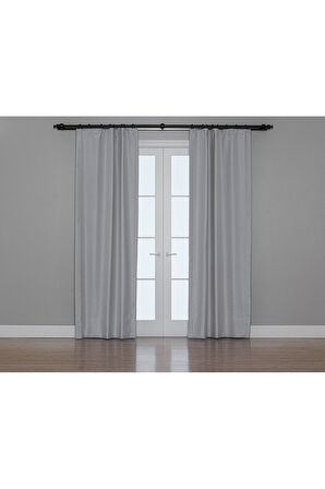 Gauze Fabric Design Blackout Taş Rengi KARARTMA ÖZELLİKLİ FON PERDE 200 x 250