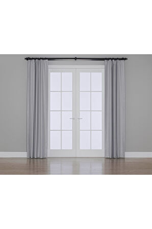 Gauze Fabric Design Blackout Taş Rengi KARARTMA ÖZELLİKLİ FON PERDE 200 x 260