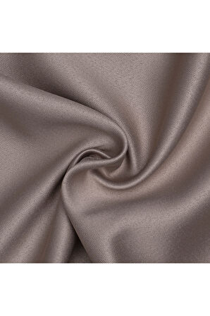 Gauze Fabric Design Blackout Koyu Nohut Rengi KARARTMA ÖZELLİKLİ FON PERDE 200 x 270