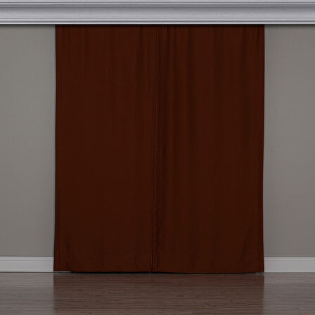 Gauze Fabric Design BLACKOUT KIREMIT KARARTMA ÖZELLİKLİ FON PERDE 125 x 270