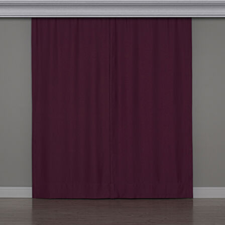 Gauze Fabric Design BLACKOUT MÜRDÜM KARARTMA ÖZELLİKLİ FON PERDE 250 x 250