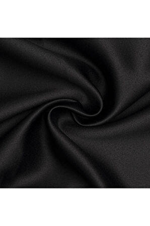 Gauze Fabric Design Blackout Antrasit KARARTMA ÖZELLİKLİ FON PERDE 225 x 270