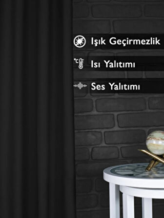 Blackout Siyah Karartma Fon Güneşlik Perde