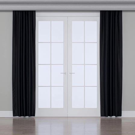Gauze Fabric Design BLACKOUT SİYAH KARARTMA ÖZELLİKLİ FON PERDE 100 x 250