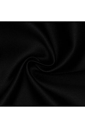 Gauze Fabric Design BLACKOUT SİYAH KARARTMA ÖZELLİKLİ FON PERDE 100 x 270