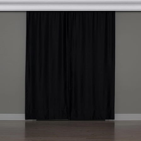 Gauze Fabric Design BLACKOUT SİYAH KARARTMA ÖZELLİKLİ FON PERDE 225 x 250