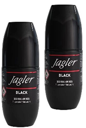Jagler Black Roll-On Deodorant 50 ml – Kalıcı Koruma ve Şık Koku 2 ADET