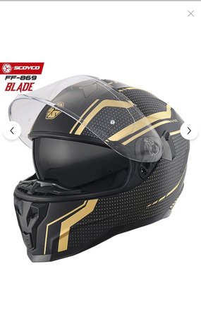 Scoyco FF-869 BLADE Full Face ( Kapalı ) Güneş Vizörlü ( Gözlüklü ) Motorsiklet Kaskı ( DOT-CE )