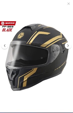 Scoyco FF-869 BLADE Full Face ( Kapalı ) Güneş Vizörlü ( Gözlüklü ) Motorsiklet Kaskı ( DOT-CE )