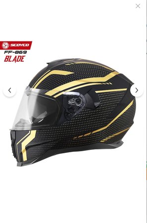 Scoyco FF-869 BLADE Full Face ( Kapalı ) Güneş Vizörlü ( Gözlüklü ) Motorsiklet Kaskı ( DOT-CE )