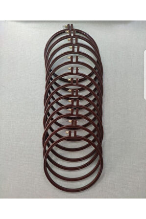 19 Cm 12 Adet Vidali Plastik Nakış Kasnak Oval Kenarlı