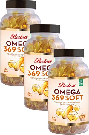 Omega 3-6-9 1380 Mg 100 Kapsül X 3 Adet