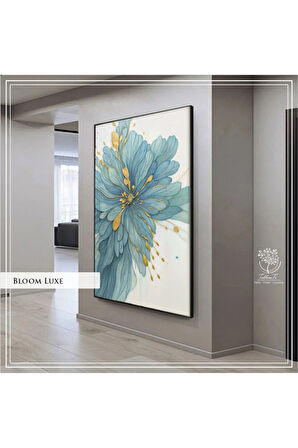Metal Çerçeveli Gerçek Camlı Tekli BloomLuxe Tablosu