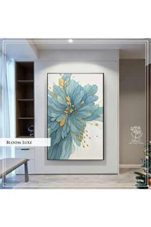 Metal Çerçeveli Gerçek Camlı Tekli BloomLuxe Tablosu