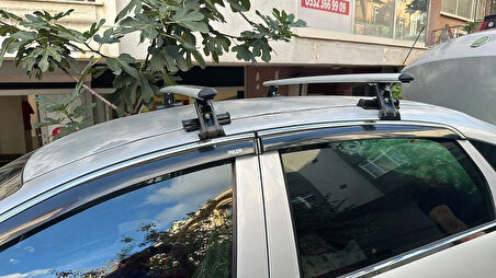 Fiat Linea (2006-2019) Alüminyum Oluksuz Tip Port Bagaj Tavan Çıtası Ara Atkı Barı Kapıdan Sıkıştırmalı 