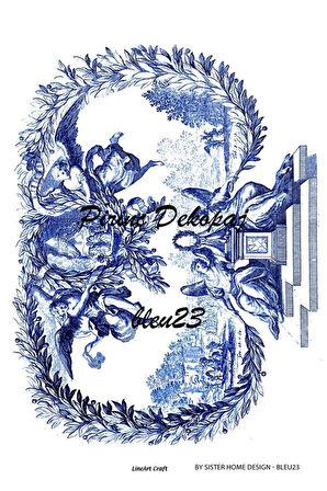 Lineart Pirinç Dekopaj Blue 23
