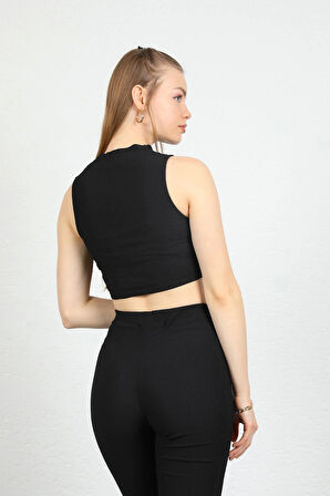 Kısa Kol Yaka Detay Kadın Bady Bluz