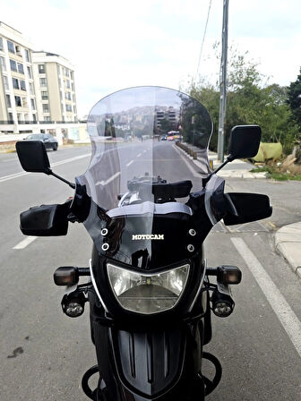 MOTOCAM Bmw F650 GS Siperlik Ön Cam 2004-2007 Model 50cm Füme Renkli 4mm SPORTİF