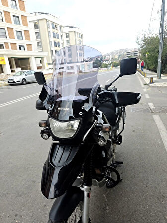 MOTOCAM Bmw F650 GS Siperlik Ön Cam 2004-2007 Model 50cm Füme Renkli 4mm SPORTİF