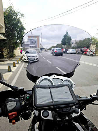 MOTOCAM Bmw F650 GS Siperlik Ön Cam 2004-2007 Model 50cm Füme Renkli 4mm SPORTİF