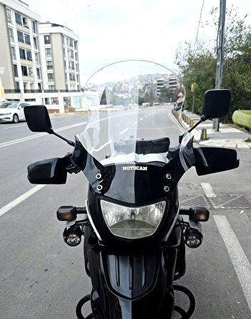 MOTOCAM Bmw F650 GS Siperlik Ön Cam 2004-2007 Model 50cm Şeffaf Renkli 4mm SPORTİF