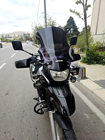 MOTOCAM Bmw F650 GS Siperlik Ön Cam 2004-2007 Model 50cm siyah Renkli 4mm SPORTİF