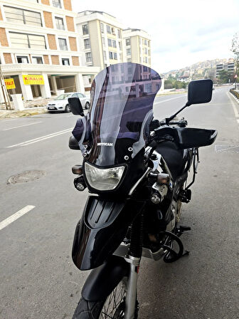 MOTOCAM Bmw F650 GS Siperlik Ön Cam 2004-2007 Model 50cm siyah Renkli 4mm SPORTİF