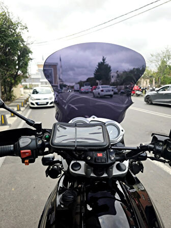 MOTOCAM Bmw F650 GS Siperlik Ön Cam 2004-2007 Model 50cm siyah Renkli 4mm SPORTİF